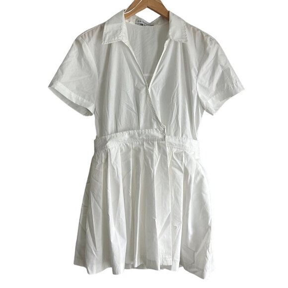 EN SAISON Noemi Poplin White Tennis Romper US S - Picture 4 of 8